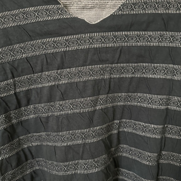 Surrealist Brand Vintage Women's Black and Gray Striped Top Y2K 90s Boho‎ - Picture 2 of 7
